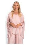 Allegra Batwing Silk Top Baby Pink