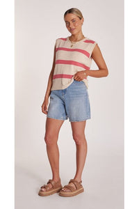 Addison Tank Pink Stripe