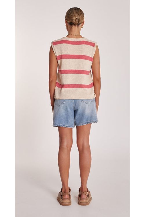 Addison Tank Pink Stripe