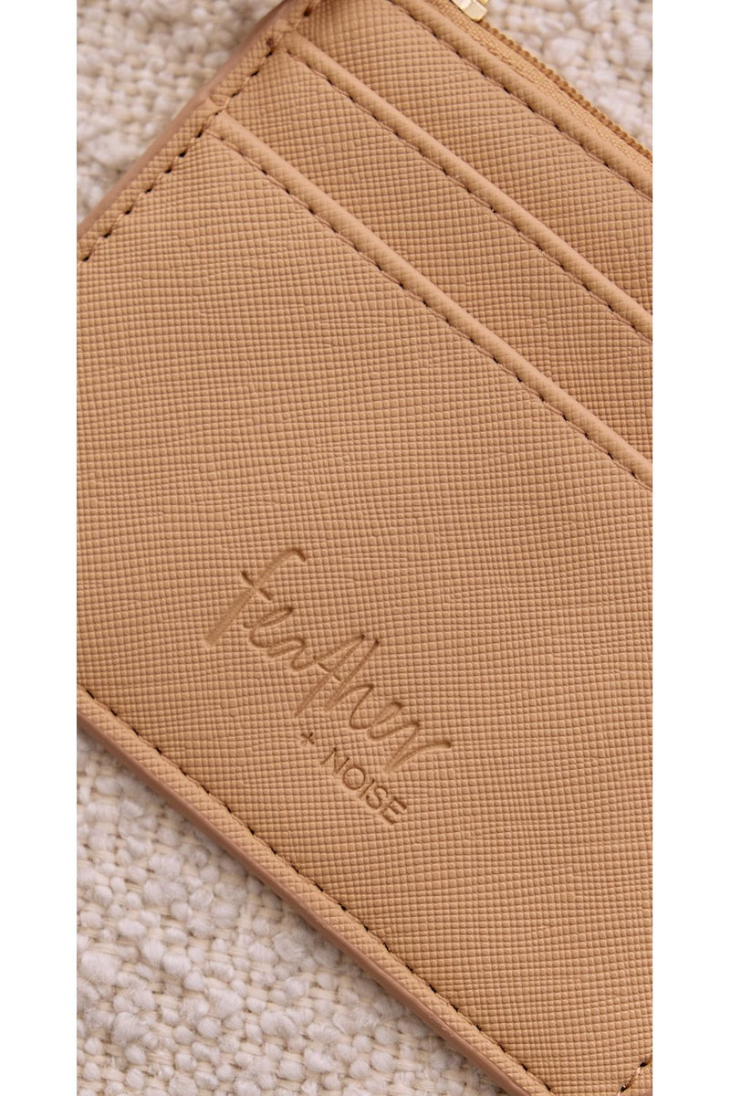 Mira Key Chain Card Wallet Tan