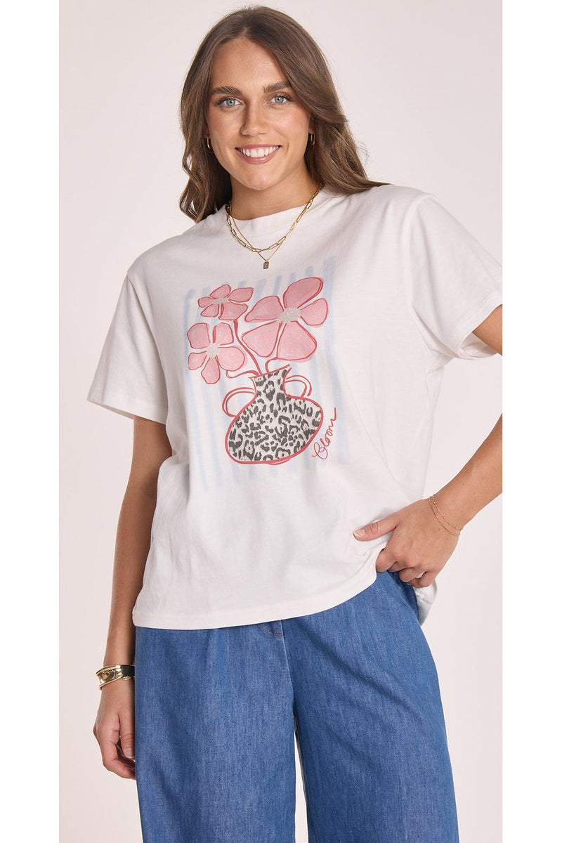 Bloom Graphic Tee White