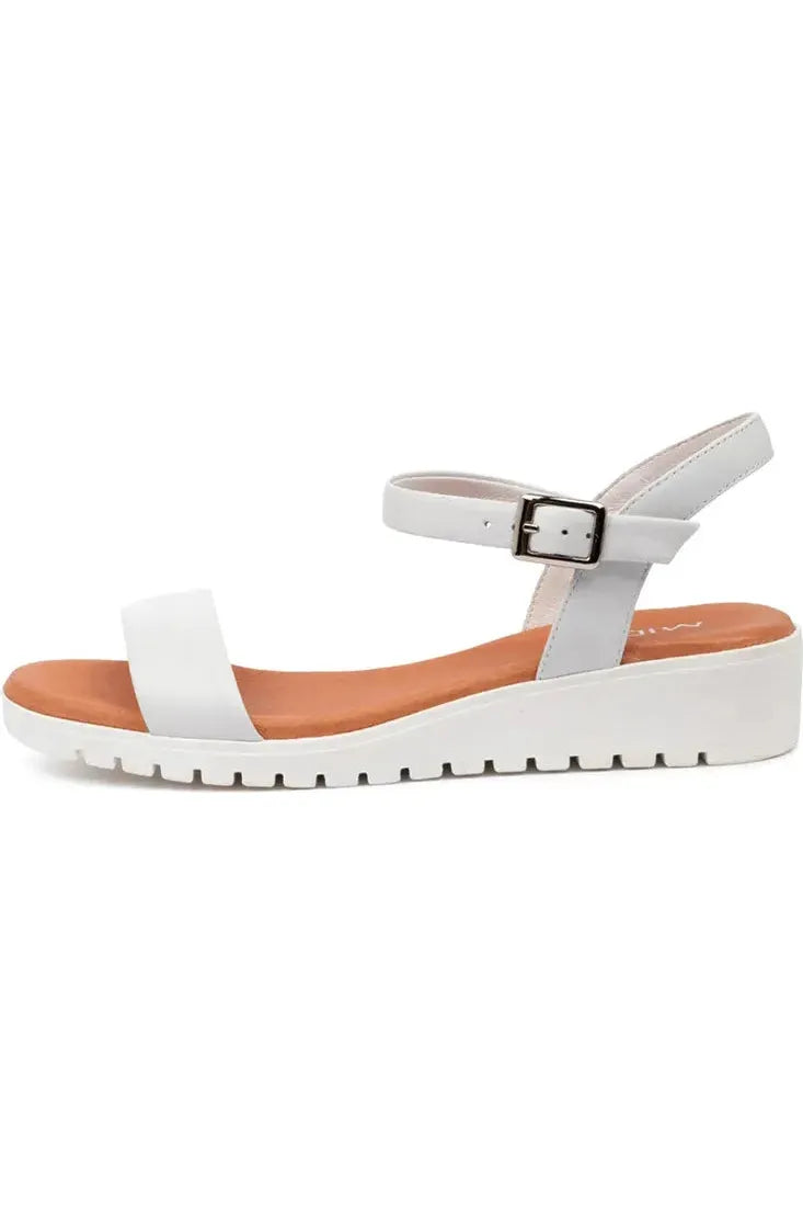 Marylee Sandal White Patent