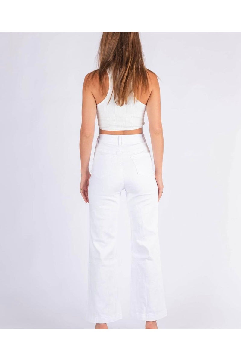 Evie Wide Leg Jean White