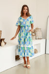 Sebby Tier Maxi Dress Blue