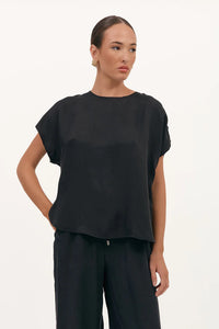 Joy Cupro Top Black