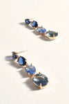 Graduated Jewels Event Earrings Blue