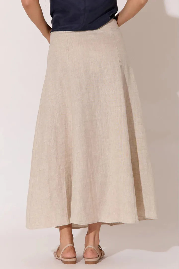 Fae Linen Skirt Natural