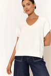 Samara Cotton Knit Top White