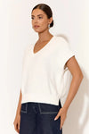 Samara Cotton Knit Top White