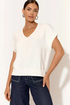 Samara Cotton Knit Top White