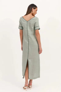 Juniper Contrast Maxi Dress Sage