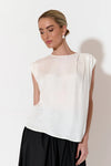 Yara Cupro Top White