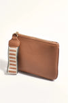 Frankie Stripped Webbing Pouch Tan