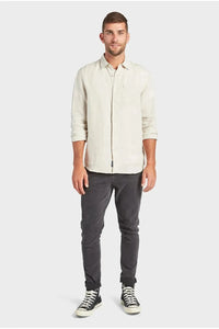 Hampton L/S Linen Shirt Oatmeal