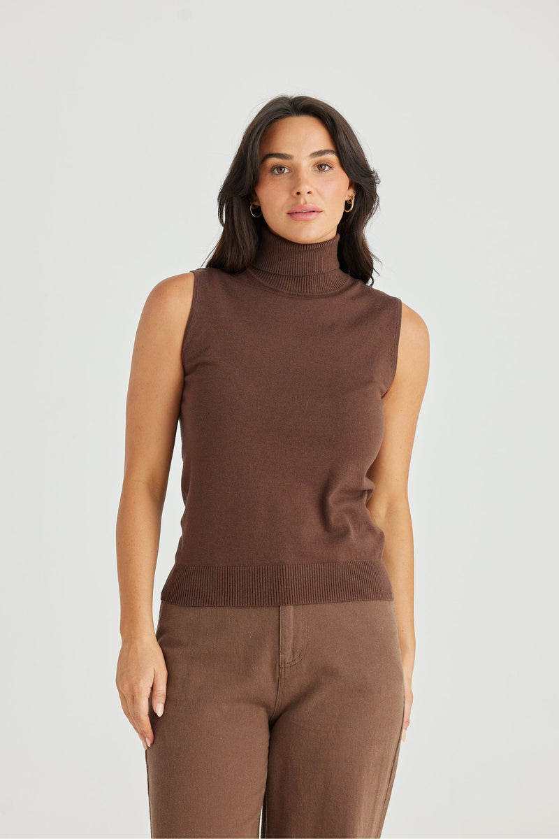 Skye Knit Top Cacao