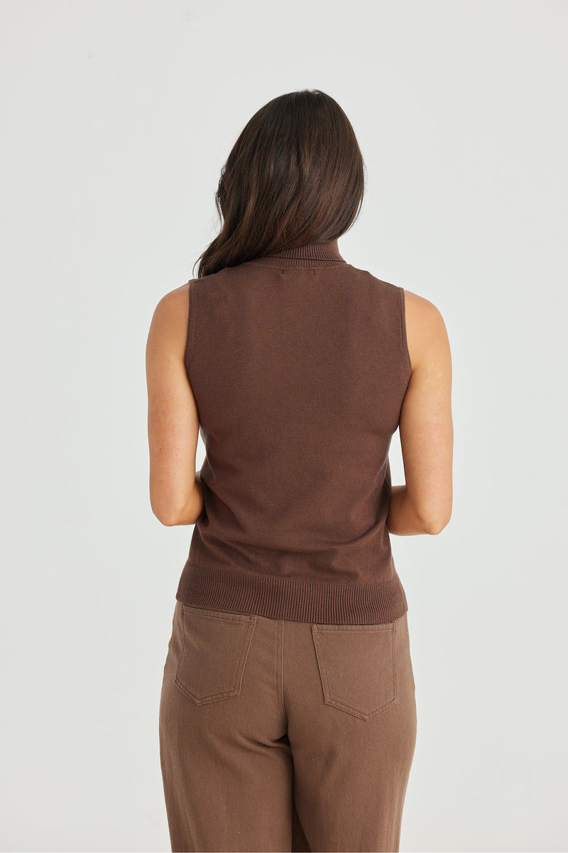 Skye Knit Top Cacao