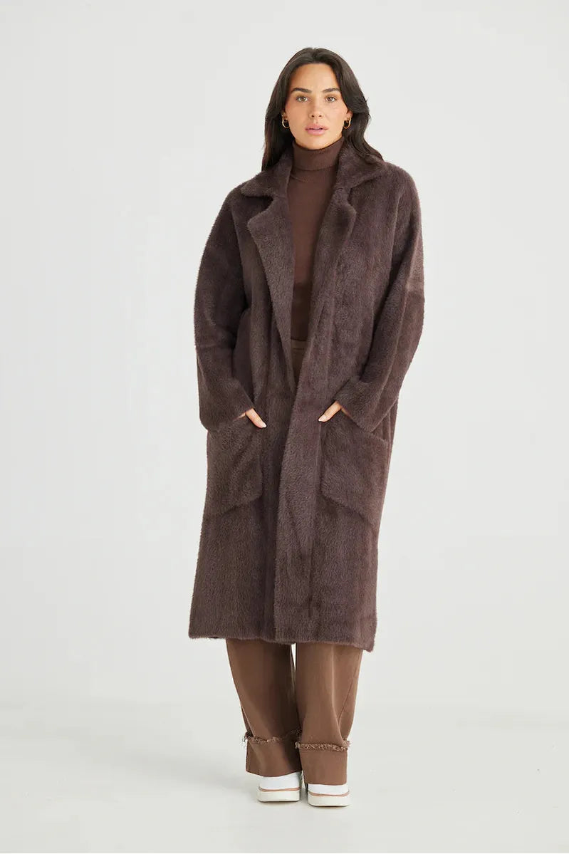 Whistler Knit Coat Cacao