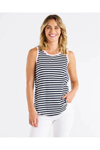 Keira Tank Navy Stripe/Pink