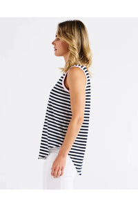 Keira Tank Navy Stripe/Pink