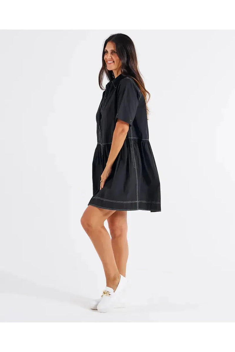 Denver Cotton Dress Black