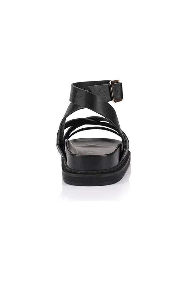 Brianna Footbed Sandals Black