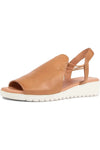 Marliss Sandal Dark Tan/White