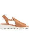 Marliss Sandal Dark Tan/White