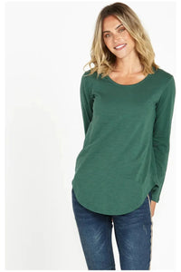 Megan Long Sleeve Dark Green