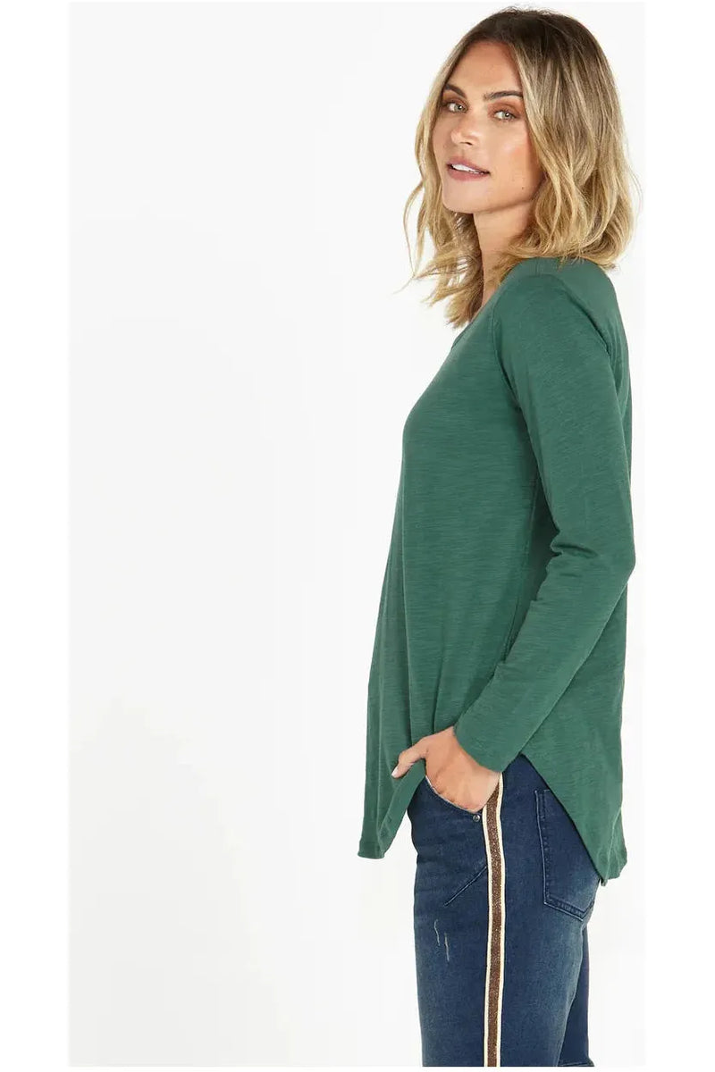 Megan Long Sleeve Dark Green