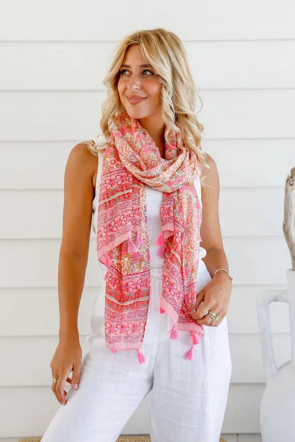 Paisley Scarf Pink