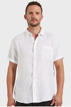 Hampton Linen S/S Shirt White