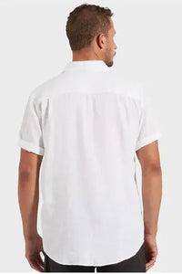 Hampton Linen S/S Shirt White