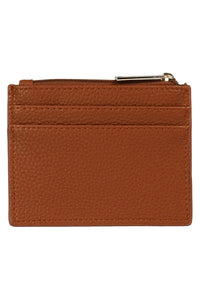 The Hunter Mini Card Holder Tan/Gold