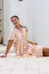 Willow Ruffle Dress Sunset