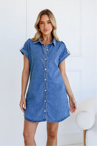 Sami Button Denim Dress