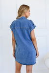 Sami Button Denim Dress