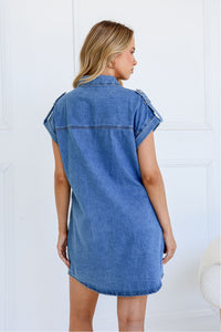 Sami Button Denim Dress