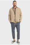 Lebowski Cord Overshirt Pebble