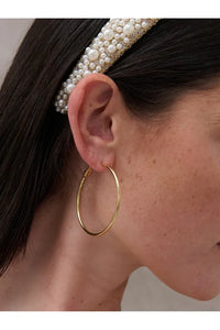 50mm Classic 18K Gold Hoop