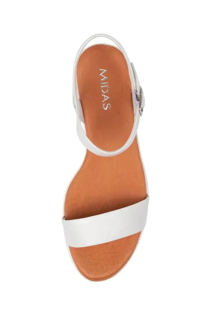 Marylee Sandal White Patent