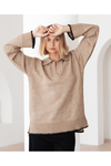 Tokyo Contrast Knit Taupe