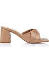 Stella Block Heel Mules DK Tan