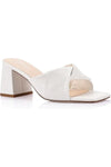 Stella Block Heel Mules Chalk