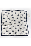 Polka Dot Scarf White