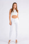 Hannah High Rise Jean White