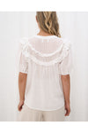 Savannah Frill Top White