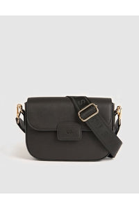 Madison Flap Cross Body Bag Black