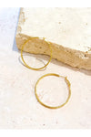 50mm Classic 18K Gold Hoop