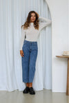 Jessie Wide Leg Jean Mid Blue