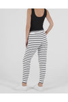 Heidi Pant White/Black Stripe